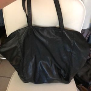 BDG Black Vegan Leather Tote